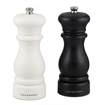 Juego 2 molinos sal/pimienta negro/blanco Cole & Mason